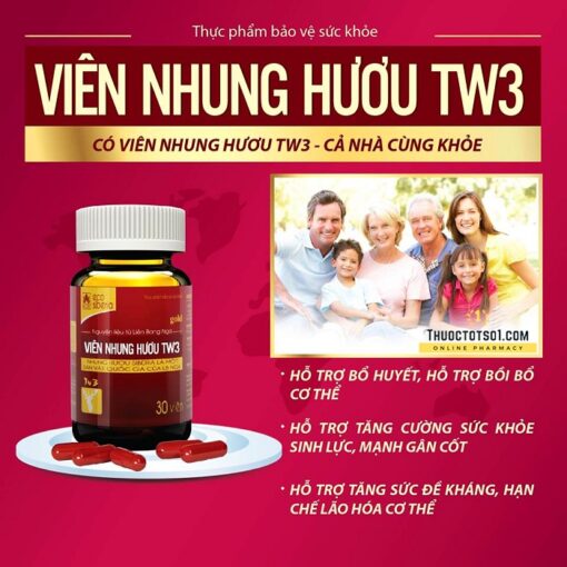 Viên nhung hươu TW3 – Bổ Huyết, Mạnh Gân Cốt, Bồi Bổ Cơ Thể